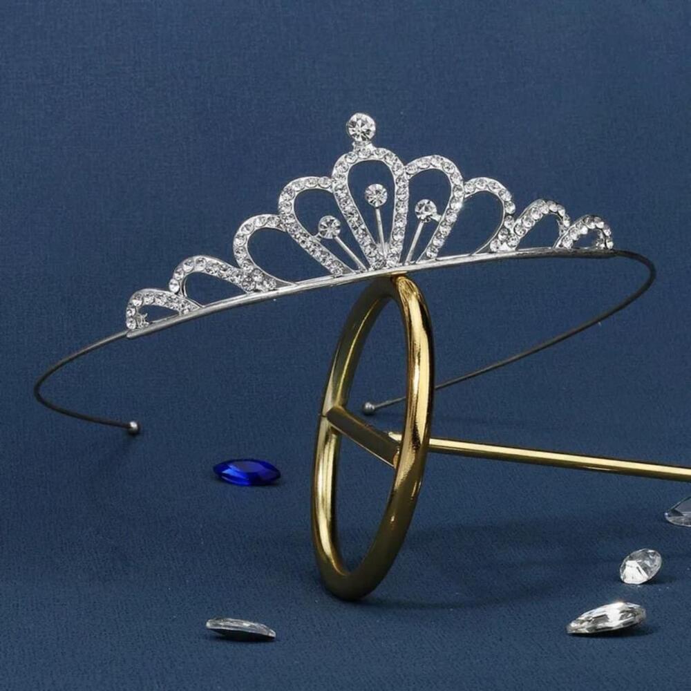 Princess Style Rhinestone Crown - Picture 2 of 4